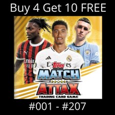 MATCH ATTAX 24/25 - TOPPS Trading Cards 2025 - Base Set #001 - #207