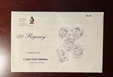 RARE VTG Lord Perry Historical Fashion Doll Bonnet Hat Pattern 151 Regency UNCUT