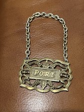 Vintage Brass Port Decanter