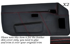 RED STITCH 2X FULL DOOR CARD