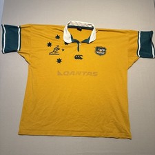 Canterbury 2006 Australia Rugby Shirt Mens 3XL Home Union Wallabies Qantas