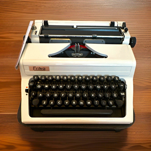 Erika portable typewriter - erika,