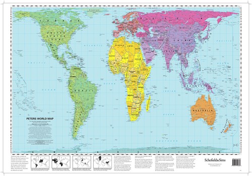 Peters projection map - peters,