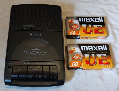 Working sony cassette recorder - working,