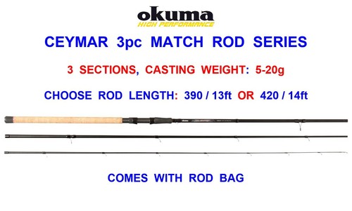 Okuma ceymar 3pc carbon match - okuma,