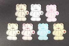 Bear cute die cut foiled card