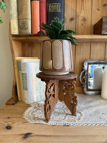 Vintage hand carved - carved, inlaid