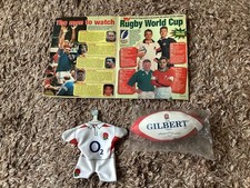 England Rugby Memorabilia. Wallchart Softball Car Hanger