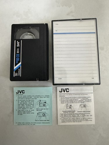 Jvc shg vhs c dynarec - ec-30, vhs-c