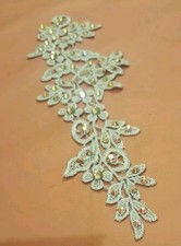 Decorative Blue Hair Piece Applique for costumes lyrical Dance Rhinestone NEW