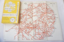 1966 Eastern Counties Bus Timetable with Map Eastern Area with Map