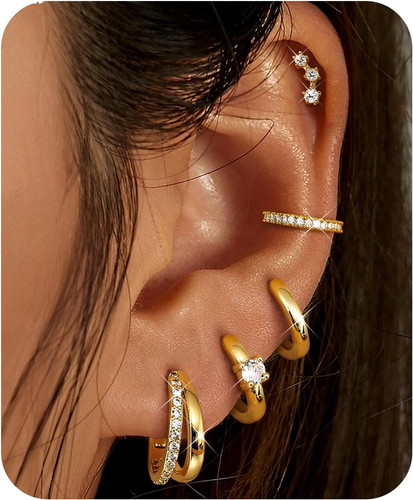 Gold hoop earrings for - hoop,