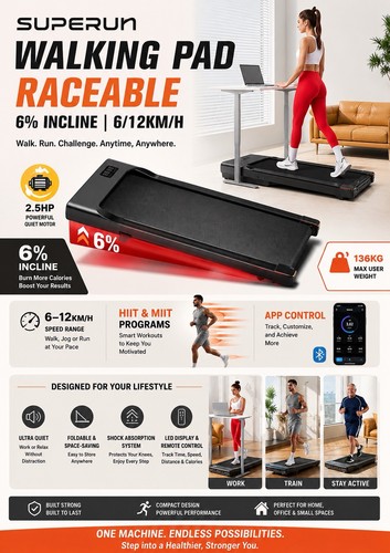 Superun walking pad raceable - superun,