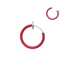 Fake nose ring spring clip - ring, on