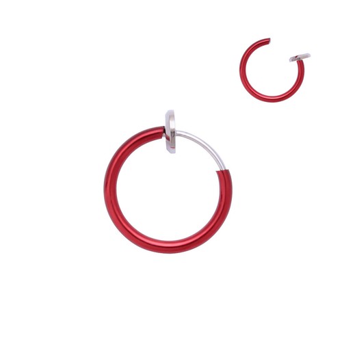 Fake nose ring spring clip - fake,