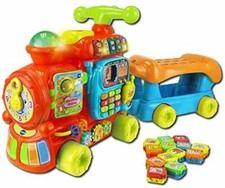  Baby Push and Ride Alphabet Train Push Along Toy | Musical Baby Toy with C