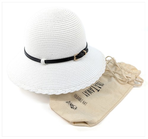 Black ginger cloche white - black,