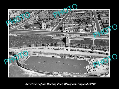Old postcard size photo aerial - size,