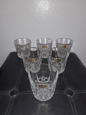 Set of 6 Crystal d'Adriana Sovereign Suite 24% Lead Crystal Whiskey Glasses
