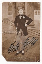 VESTA TILLY, AUTOGRAPHED RPPC: MUSIC HALL STAR/Male Impersonator 1915 MANCHESTER