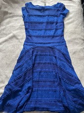 Sangria Royal Blue Tiered Lace