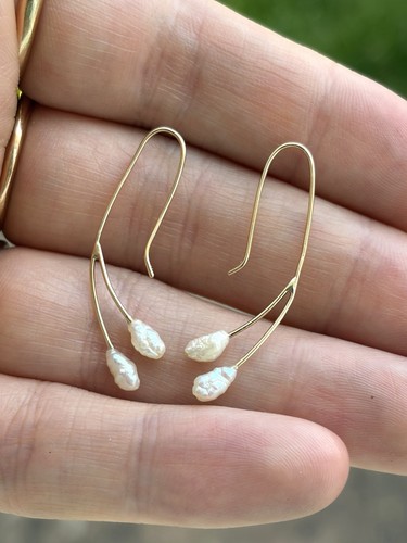 Vintage 14ct gold freshwater - 14ct,