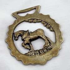 Brass Horse Medallion Vintage