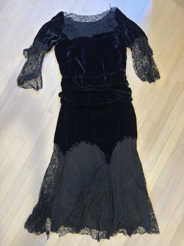 Antique edwardian black - edwardian, velvet