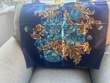 Navy blue and floral vintage