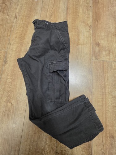 Mens black straight cargo - straight,