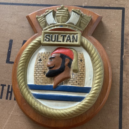 Hms sultan ship crest - hms,