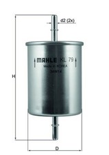 MAHLE KL79 Fuel Filter 75mm