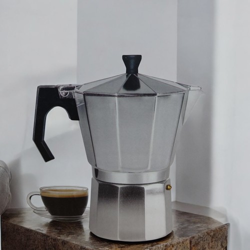 Aluminium espresso maker - aluminium, stove