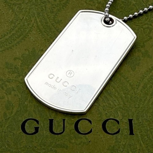 Gucci dog tag - dog, pendant