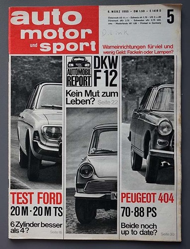 Auto motor sport 1965 ford - sport, 1965/5