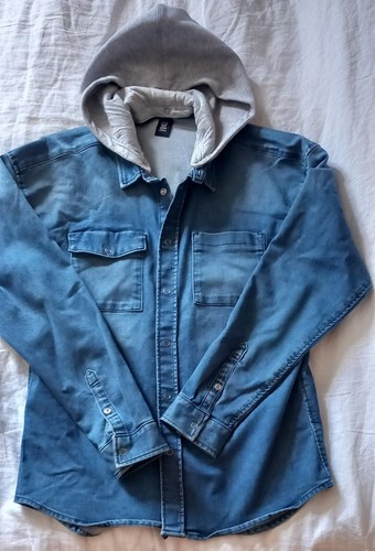 Denim shirt with grey - h&m,