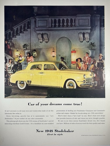 1948 yellow studebaker land - 1948,