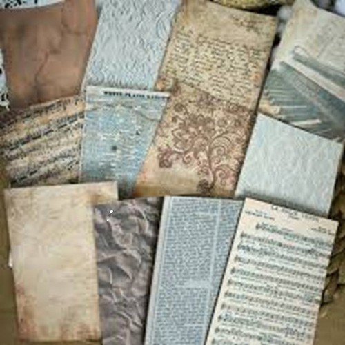 Vintage style writing papers - vintage, x