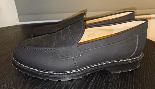 Solovair black greasy penny - black,