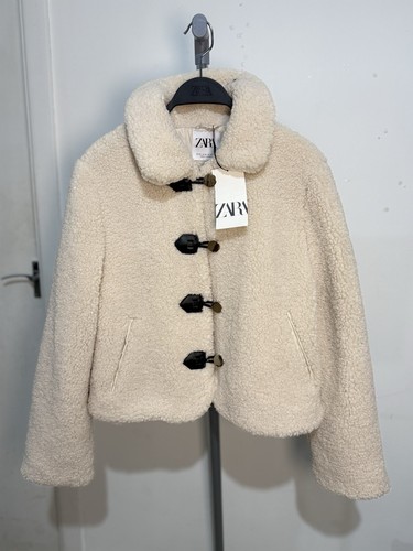 Zara cream shearling - cream,