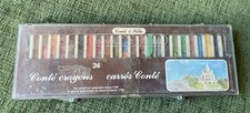 Vintage CONTE a PARIS 24 Crayons Set Used P497
