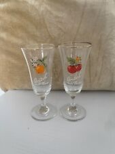 Vintage Britvic Fruit Glasses X 2