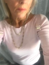 Gorgeous Gucci Baby Pink Sweater Medium Fabulous Buckle and ruching Detailing