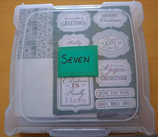 LOT 7: CREATE & CRAFT CHRISTMAS CARD KIT (MAKES 80) IN AN ARTBIN CASE