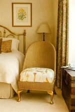 Lloyd Loom Bedroom,  Nursing Chair,  Vintage GOLD, 