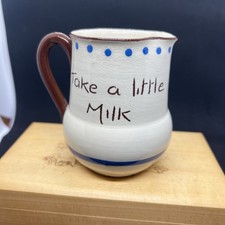 Pottery Motto Ware Small Jug