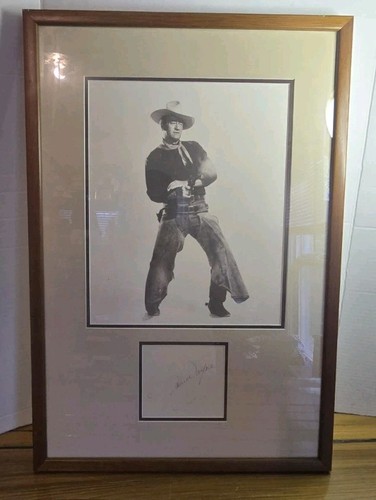John wayne signed autograph - wayne,