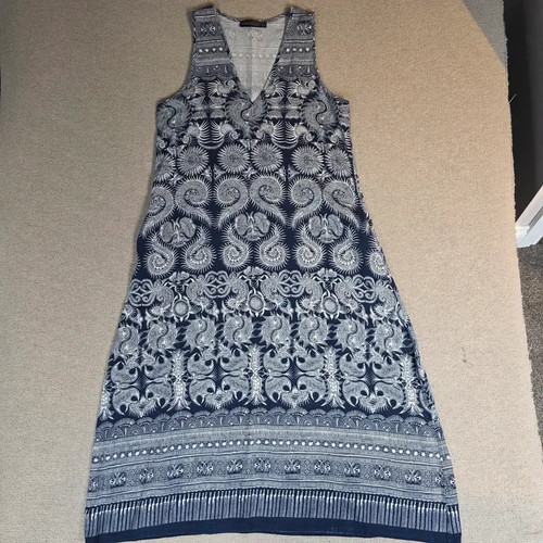 Zanzea blue white bohemian - blue,