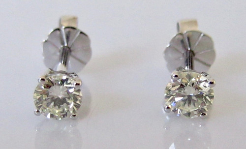 Diamond stud earrings 18ct - earrings,