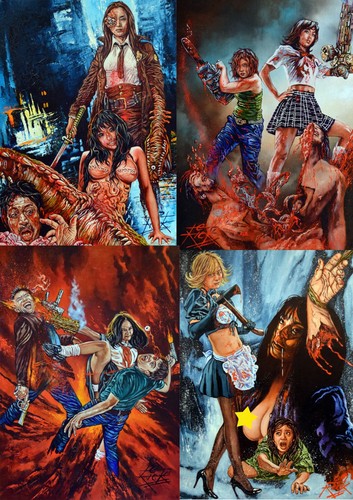 Japanese horror prints - horror,